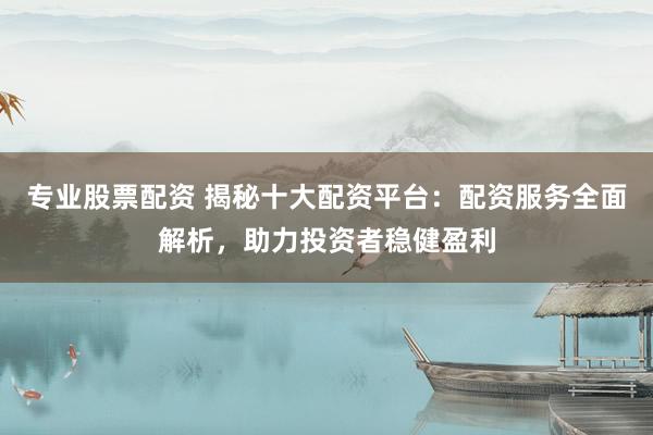专业股票配资 揭秘十大配资平台：配资服务全面解析，助力投资者稳健盈利